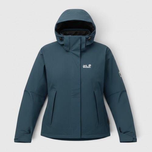 Jack Wolfskin Γυναικείο Outdoor Μπουφάν με Κουκούλα / Pre-Owned